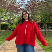 Perfect Day Cardigan - Red