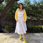 Spring Flowy Skirt - Tofu *Clearance Sale*