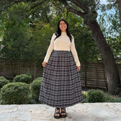 Harvest Moon Skirt - Blueberry Plaid