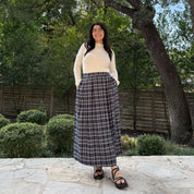 Harvest Moon Skirt - Blueberry Plaid