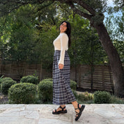 Harvest Moon Skirt - Blueberry Plaid