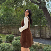 Autumn Corduroy Dress - Acorn *Clearance Sale*