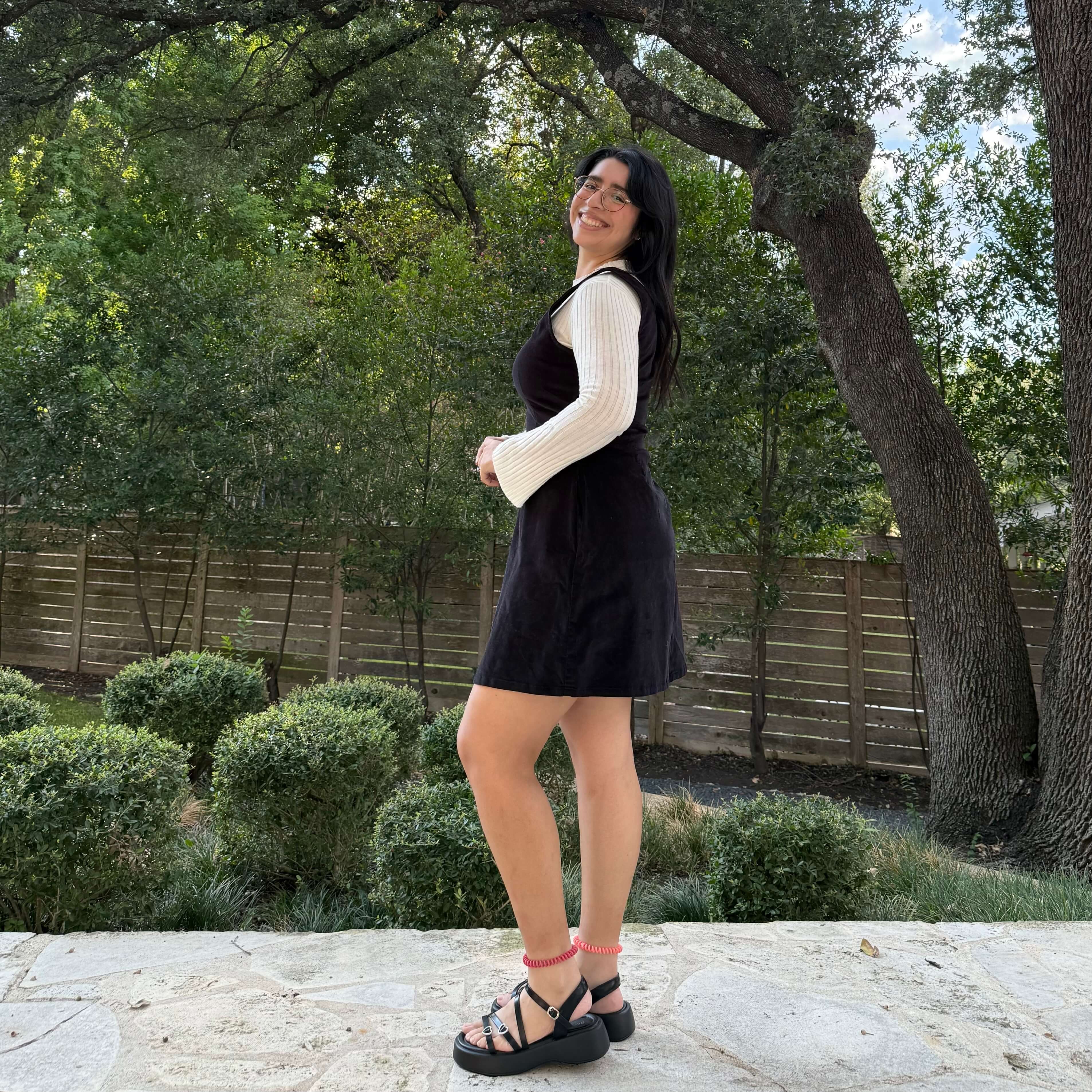 The Raven Dress - Black Corduroy *Clearance Sale*