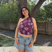 Island One Shoulder Top - Orchid