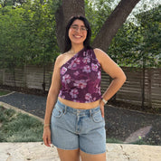 Island One Shoulder Top - Orchid