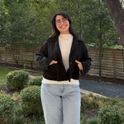 Classic Cropped Jacket - Black