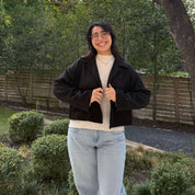 Classic Cropped Jacket - Black