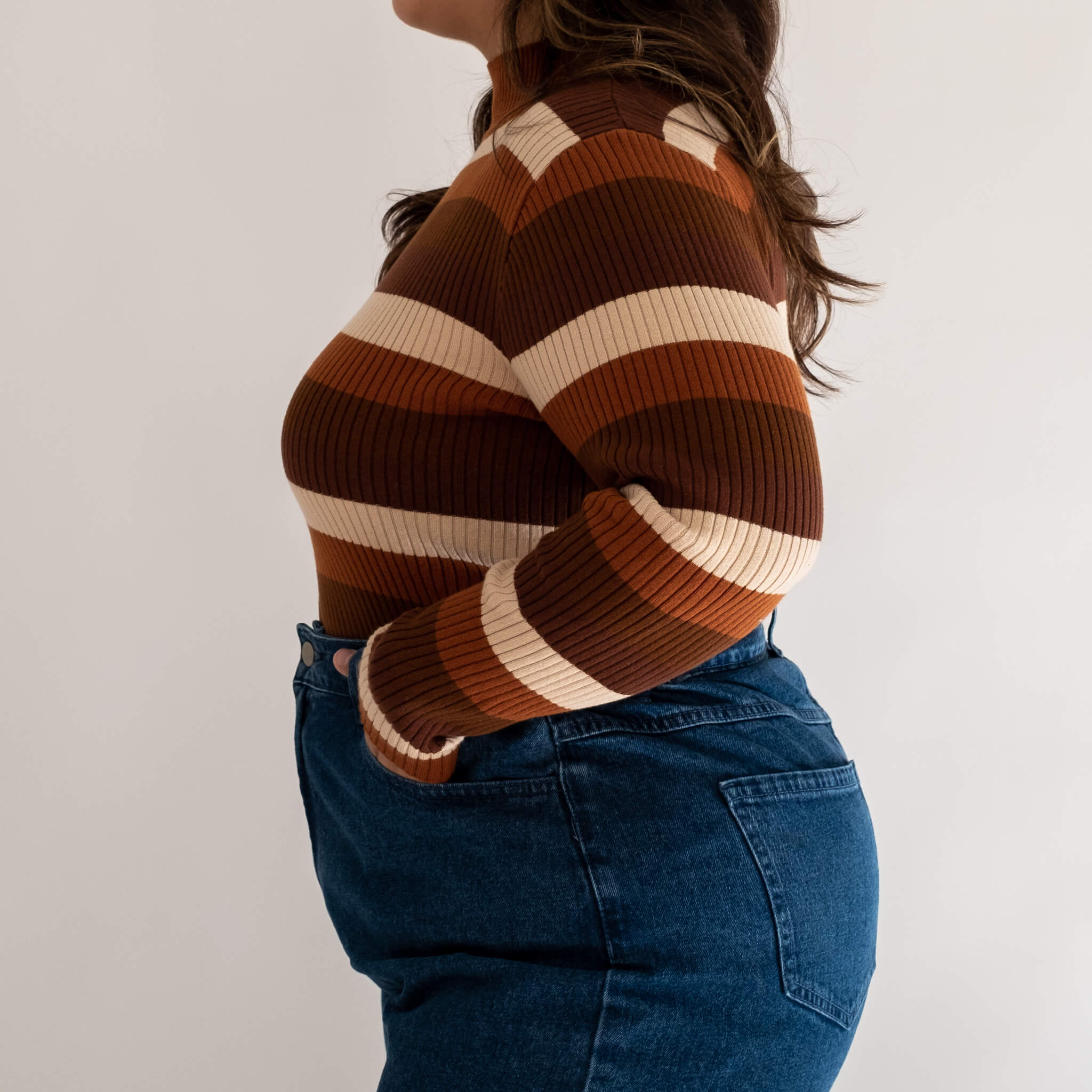 Turtleneck Sweater - Chocolate Mousse